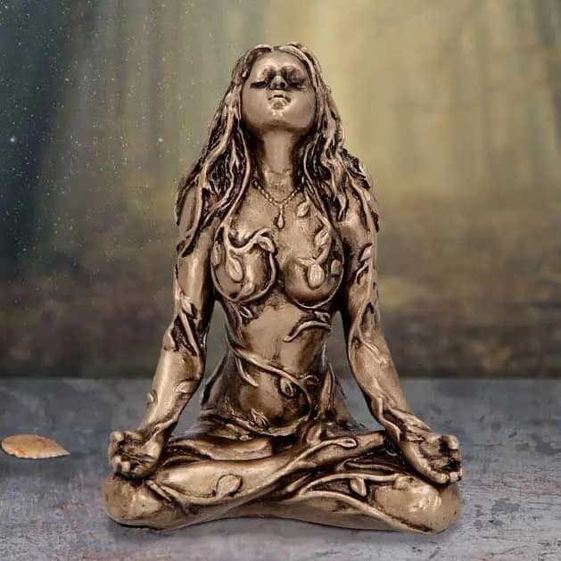& More Value 45 Mother Earth Statue Mini Gaia Fairy Decorative Buddha Statue Decorative Figurines Goddess Healing Chakra Meditation Home Decor